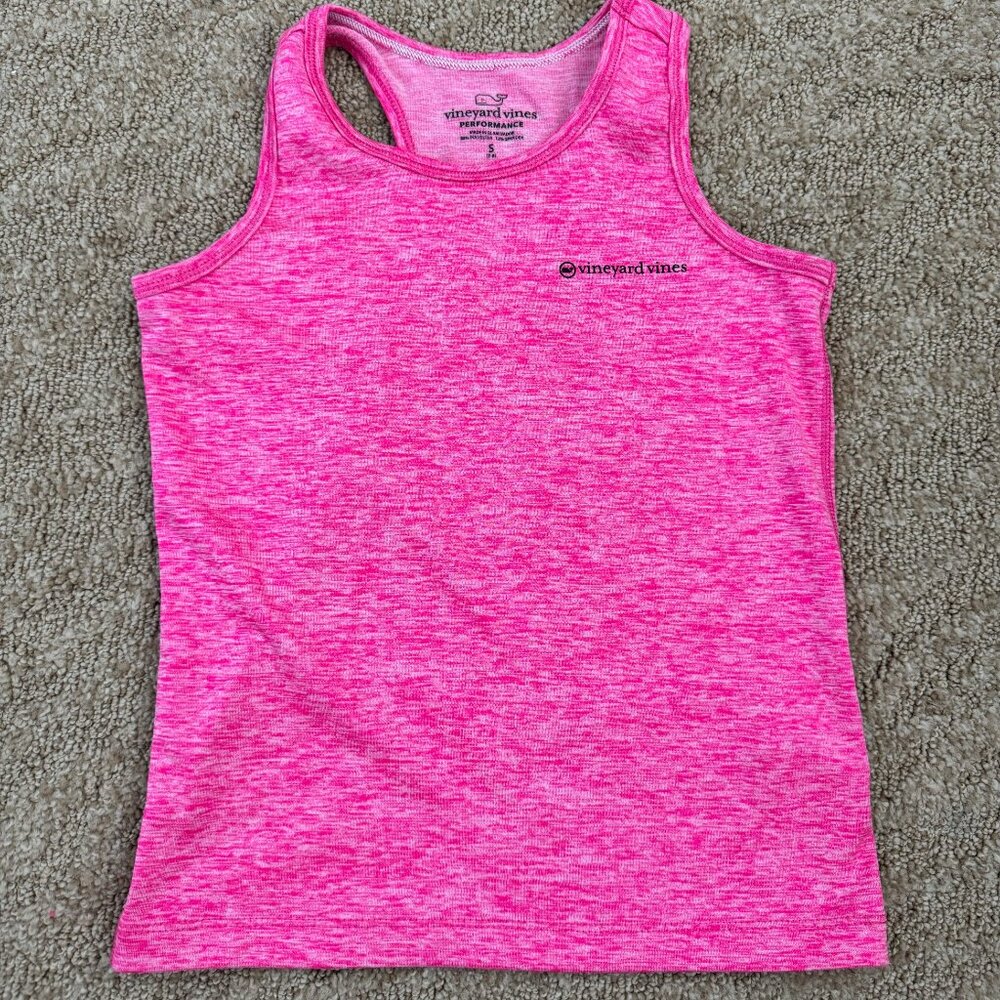 Girls Vineyard Vines Tank Size Small -7/8 Pink